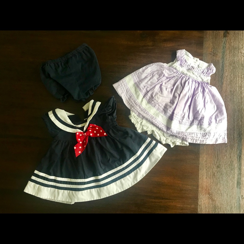 Adorable Baby Girl Dress Bundle 9M